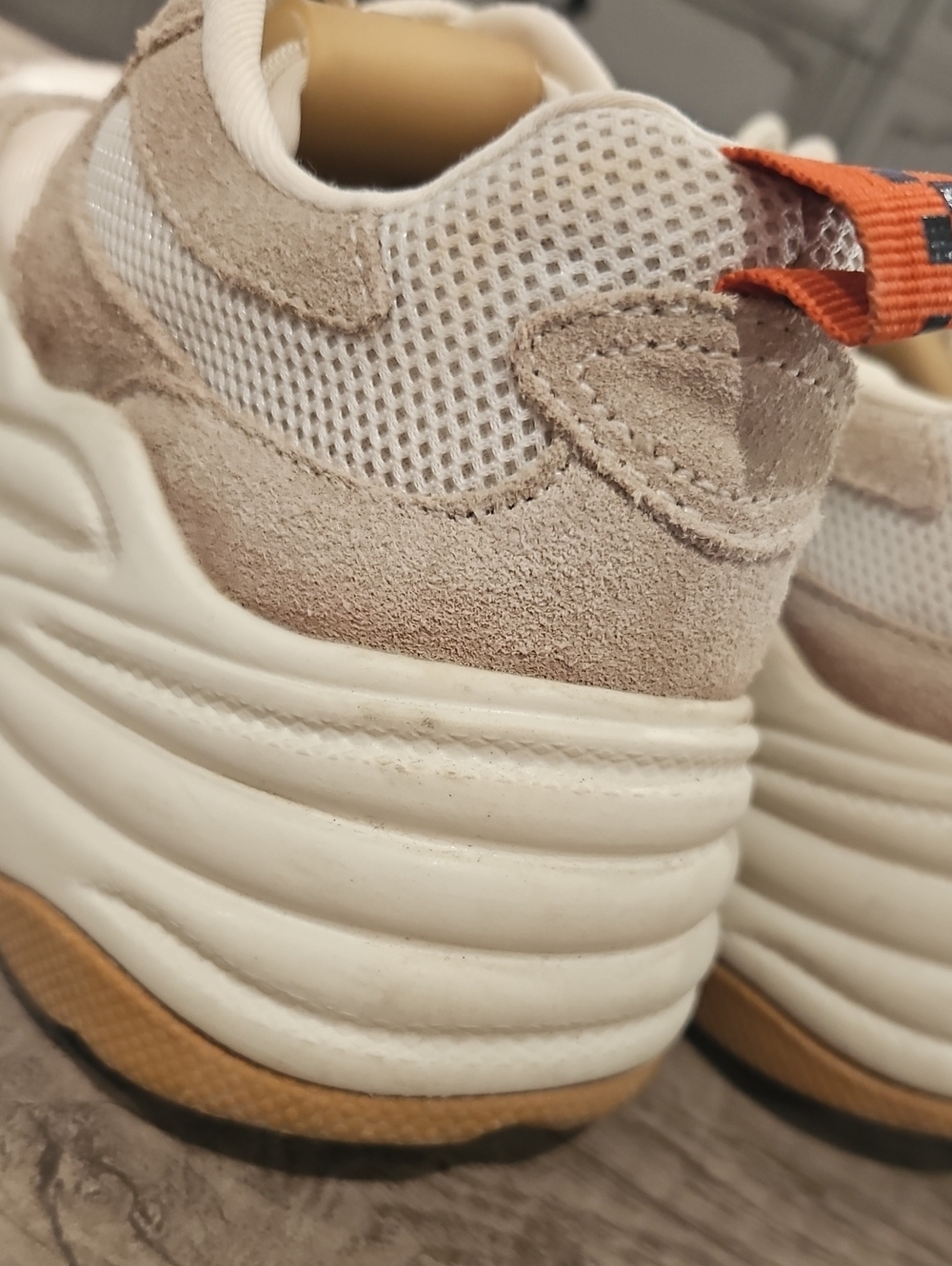 Zara Neutral Chunky Platform Sneakers - Women 36 - Picture 9 of 14